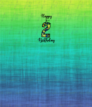 Load image into Gallery viewer, Blue Green 2nd Birthday
