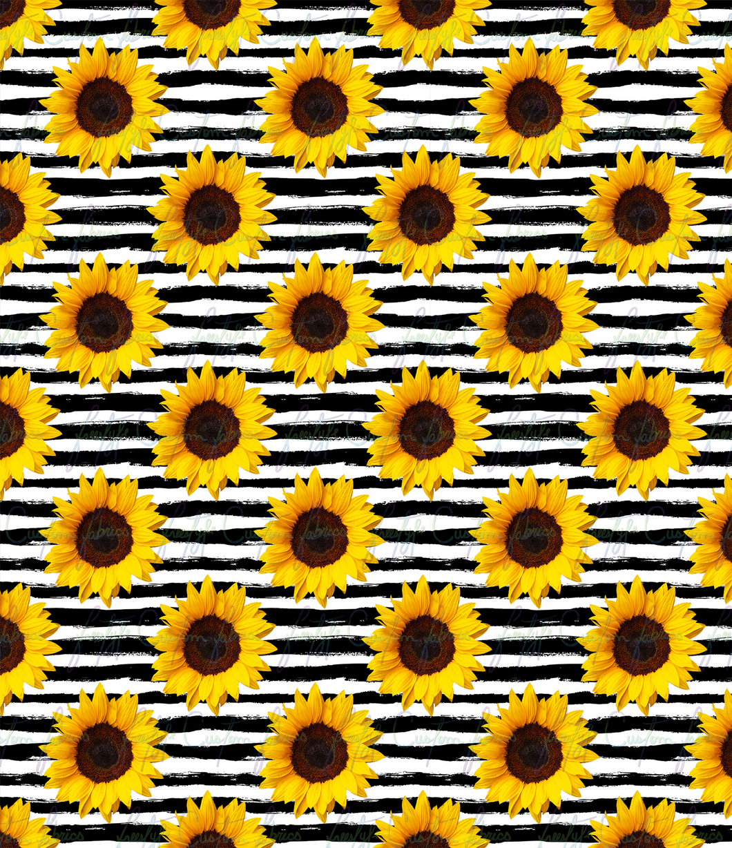 Stripped Sunflowers